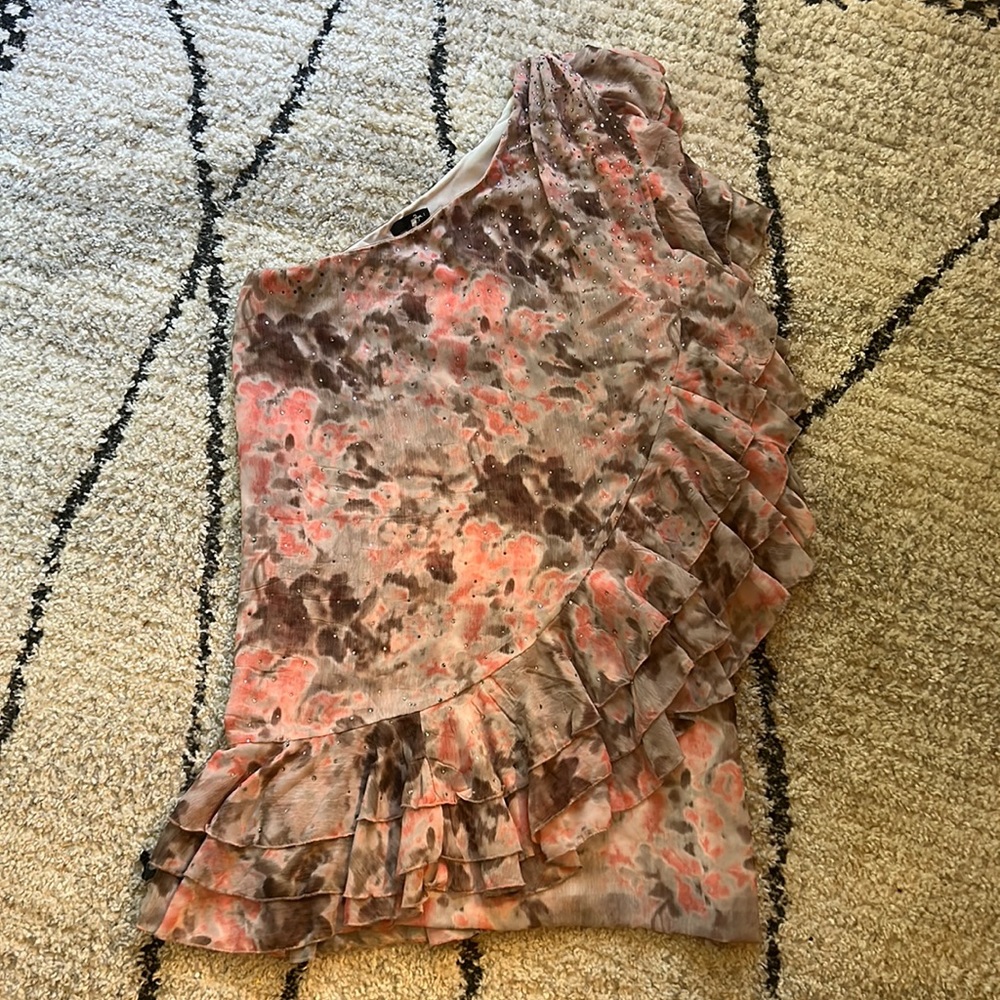 Rye one shoulder dress large boho - Picture 6 of 11